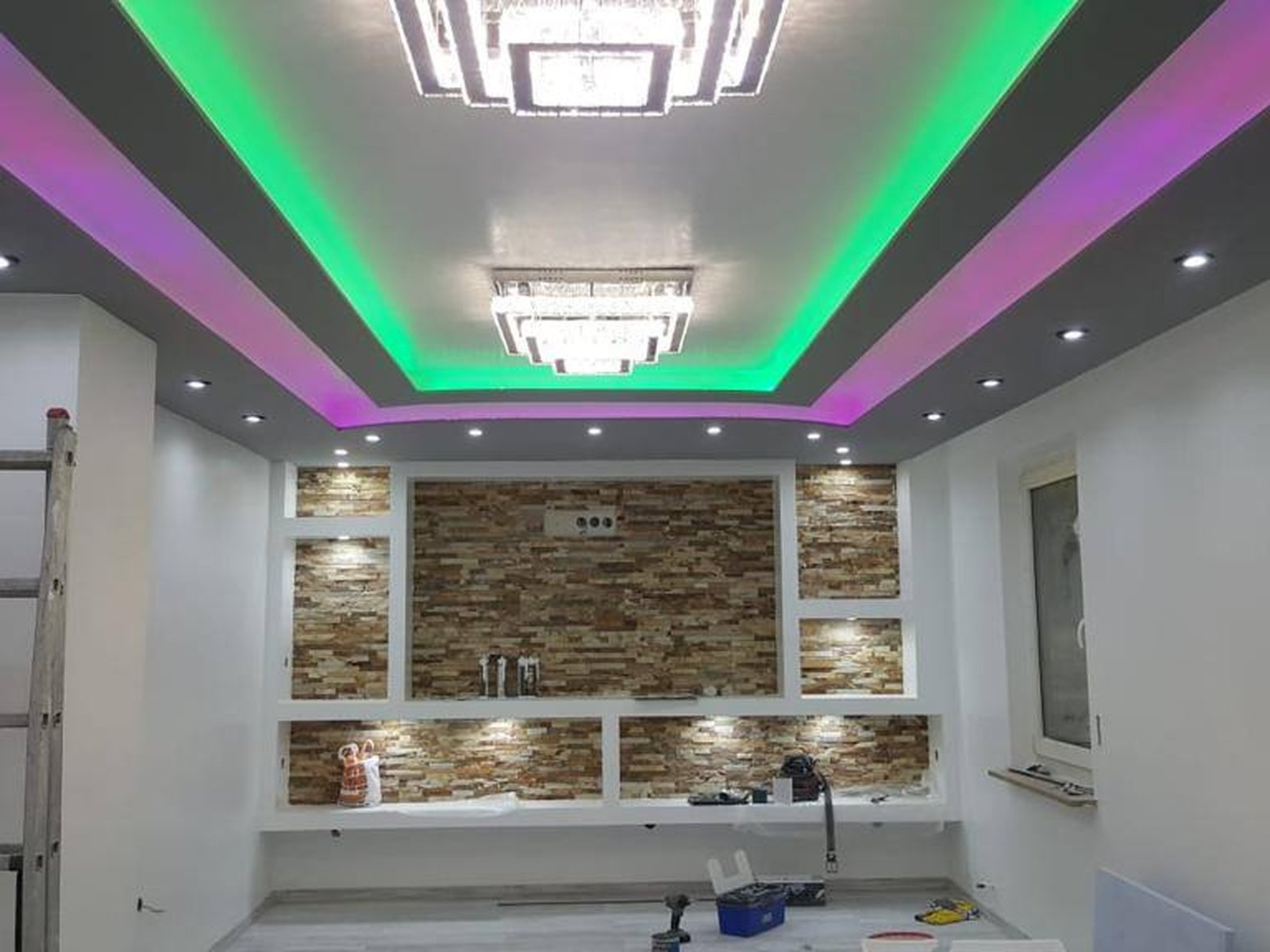 Innenraum mit LED-Beleuchtung